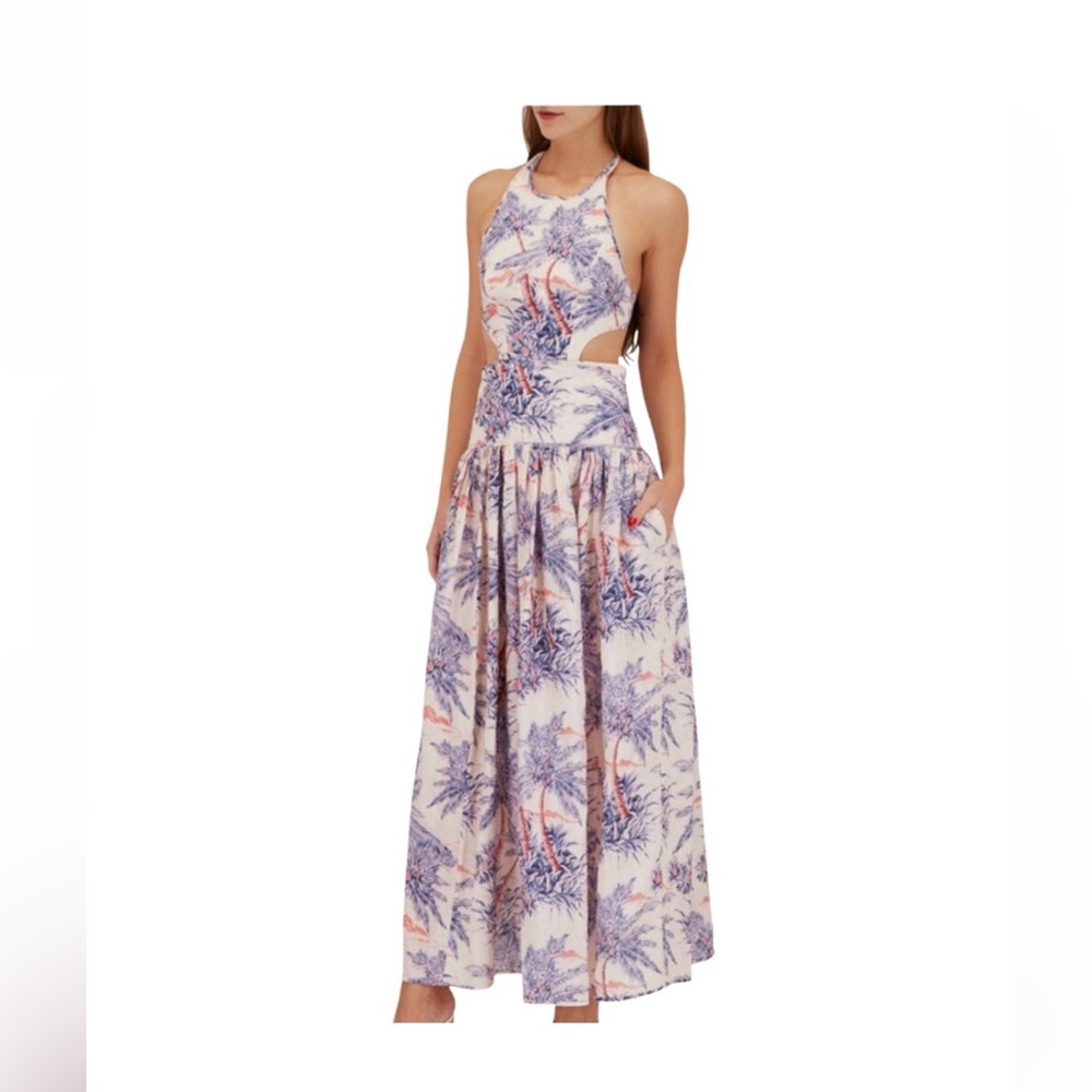 Last one!! Zimmermann Cira Halter Cut-Out Maxi Dress - Picture 4 of 7